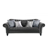 Gaura Dark Gray Velvet Sofa Model 53090 By ACME Furniture